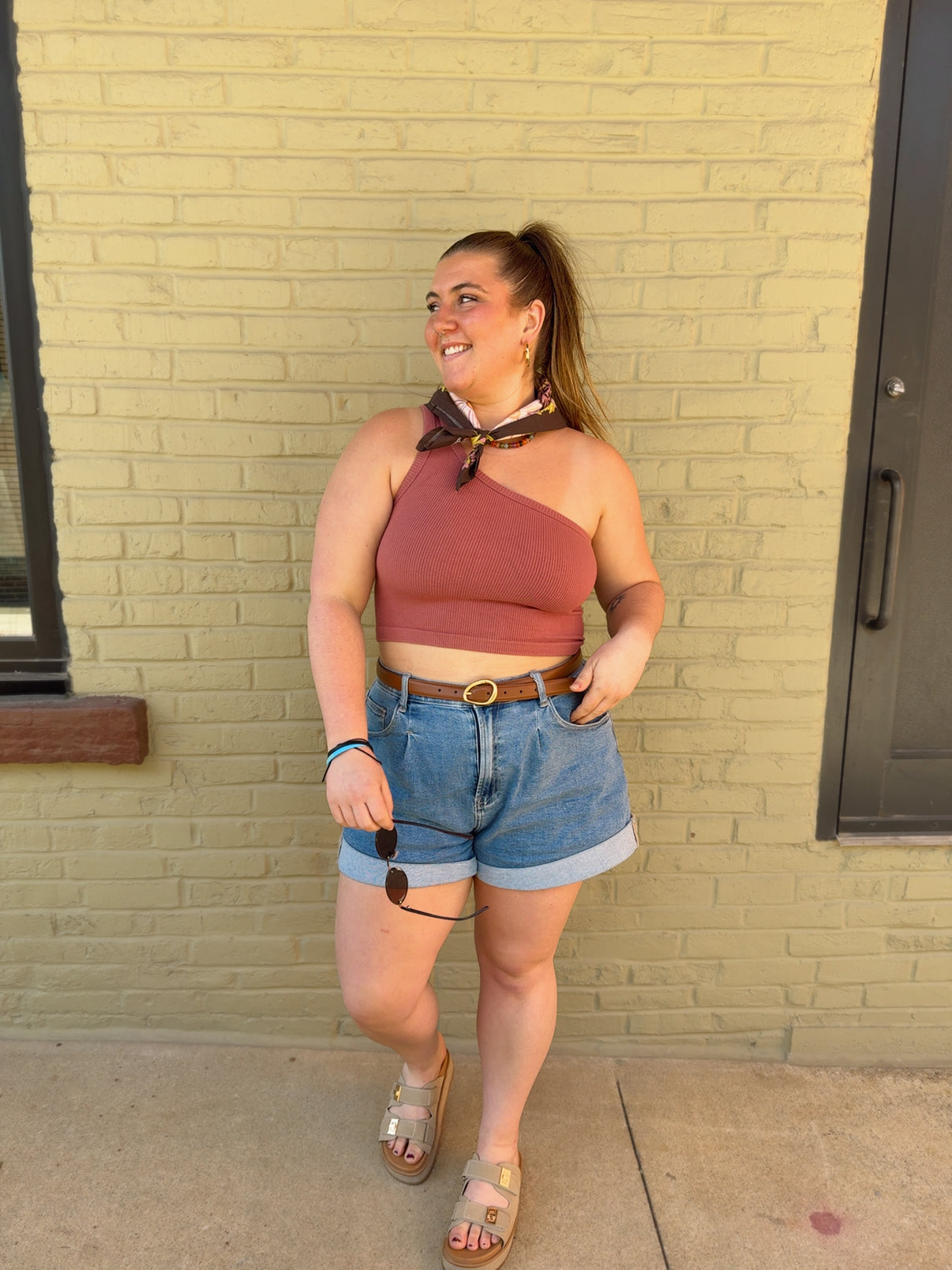 One Of A Kind Top Dusty Red