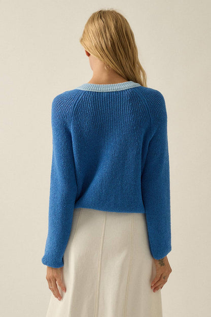 The Cozy Contrast Cardigan
