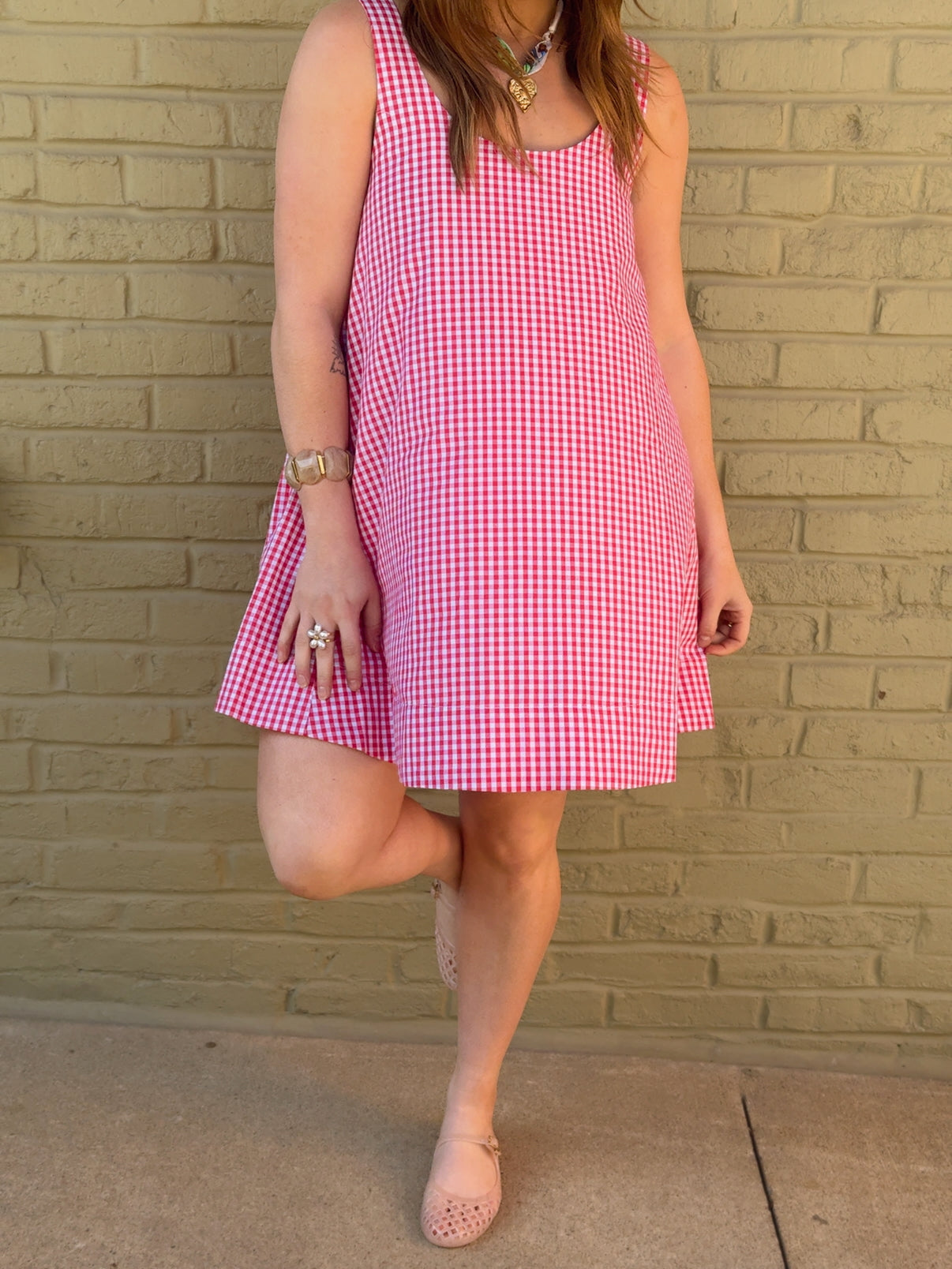 Andrea Gingham Dress