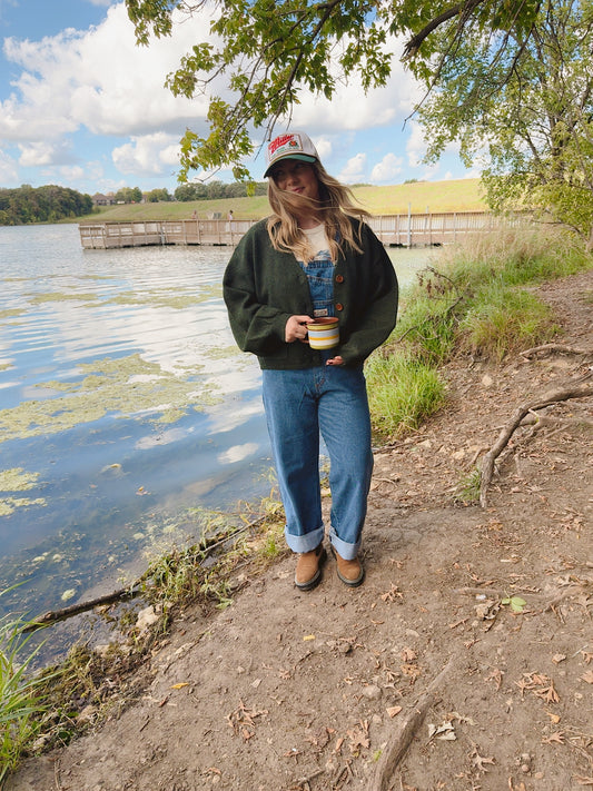 Dockside Olive Cardigan