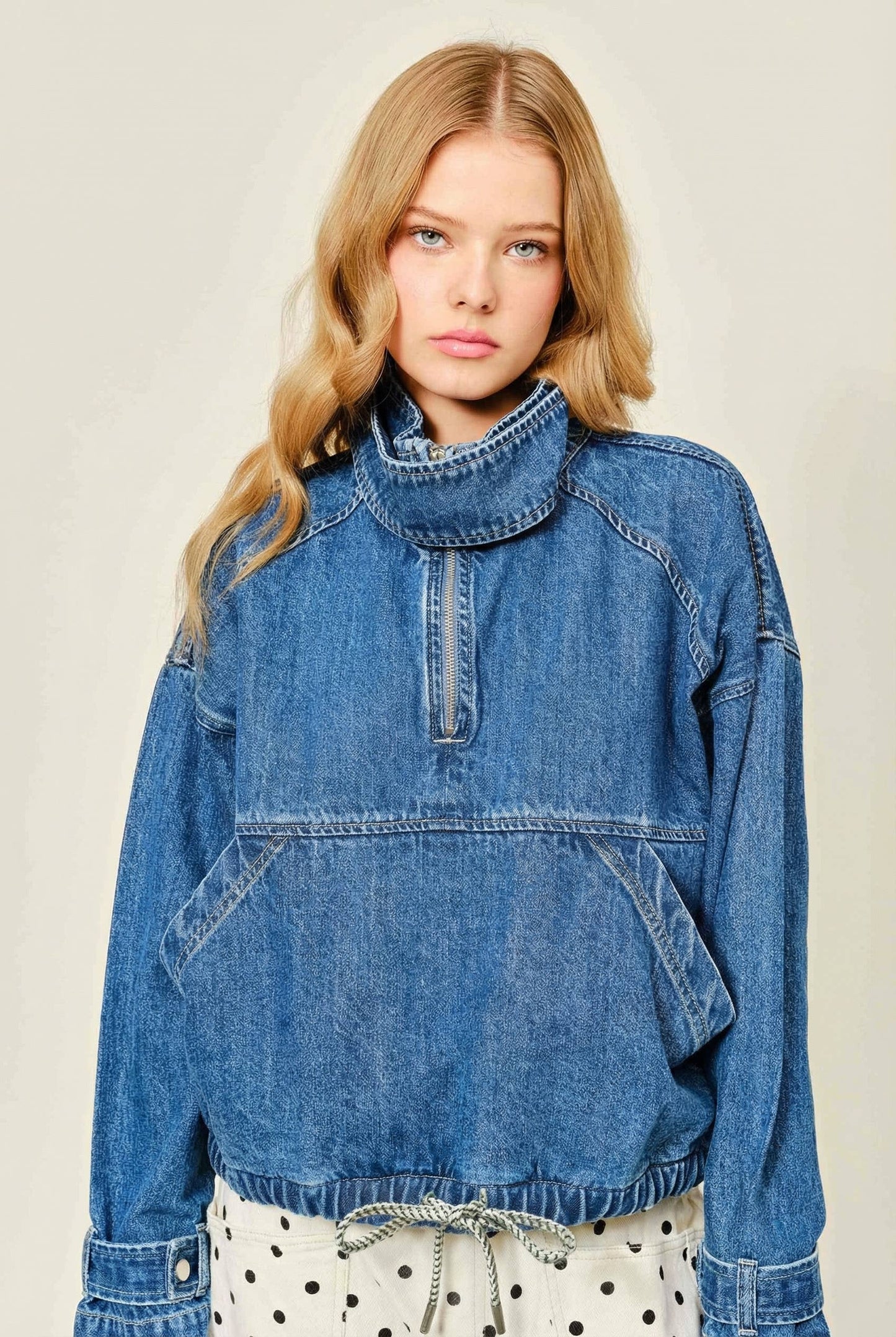 Fall Staple Denim 1/4 Zip