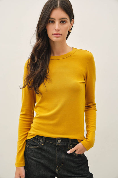 Round Neck Basic Long Sleeve