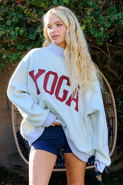 Pilates & Yoga Reversible Mockneck