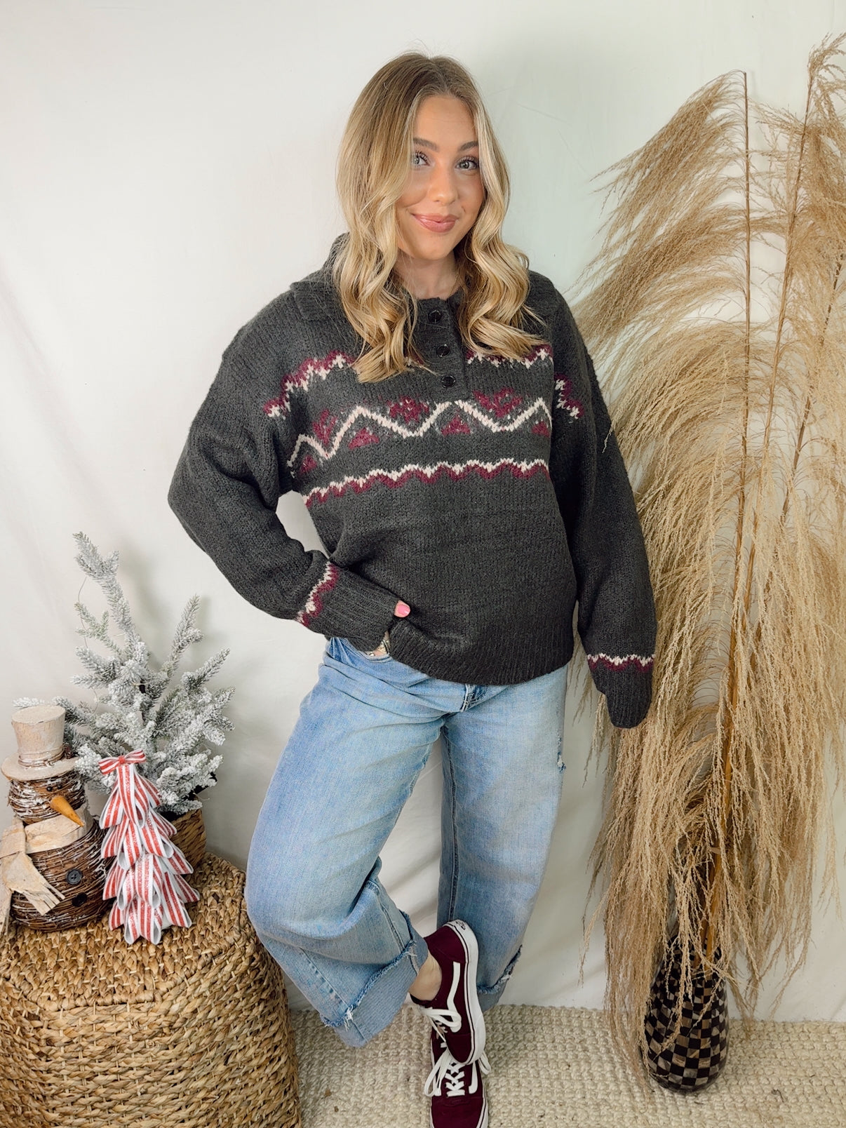 Cozy Knit Nordic Sweater