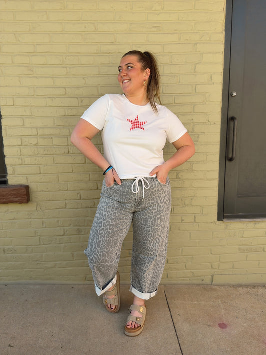Gingham Star Tee Plus