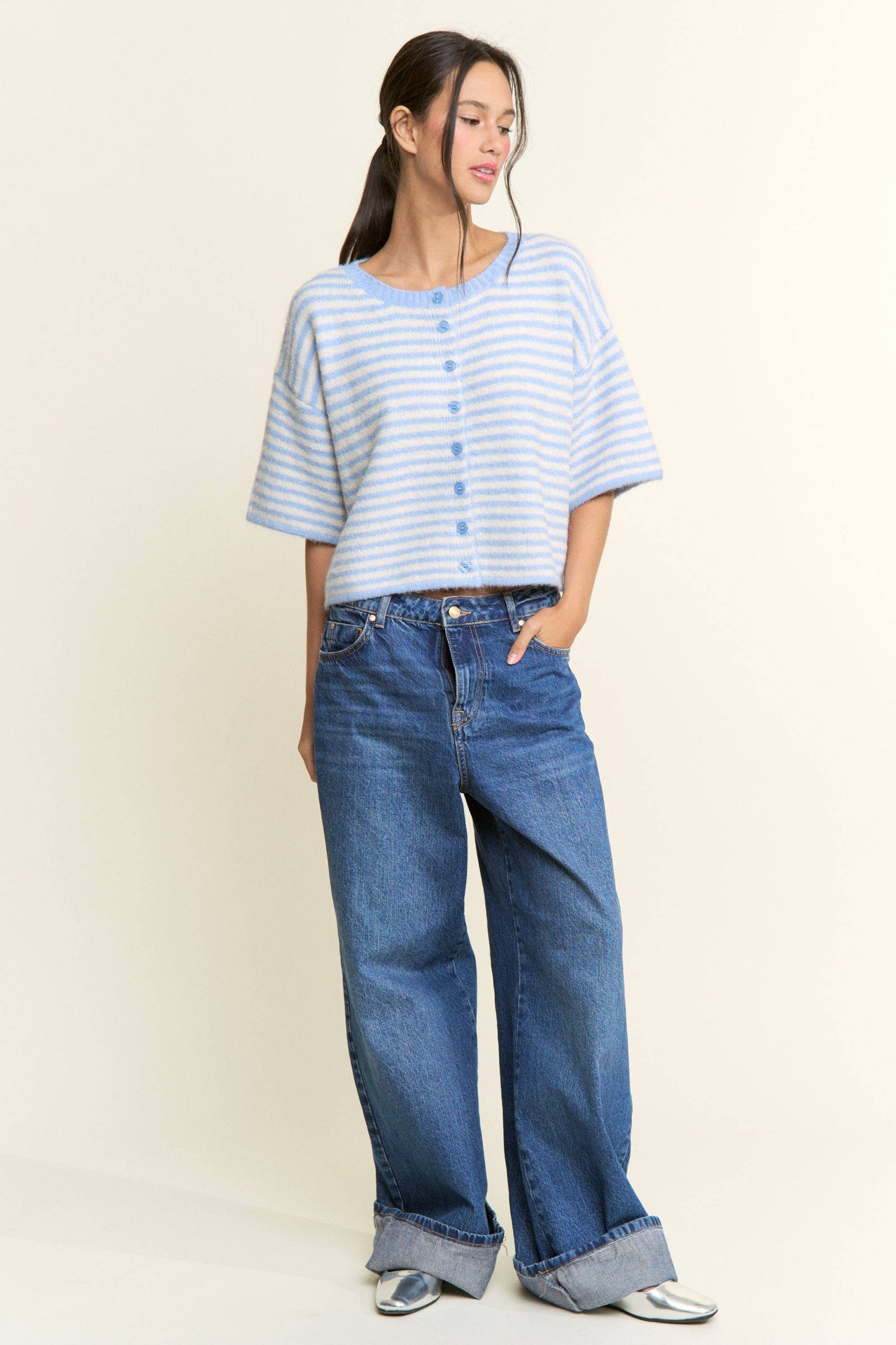 Lou Stripe Cardigan