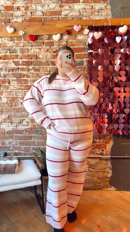 Stay Cozy Stripe Set