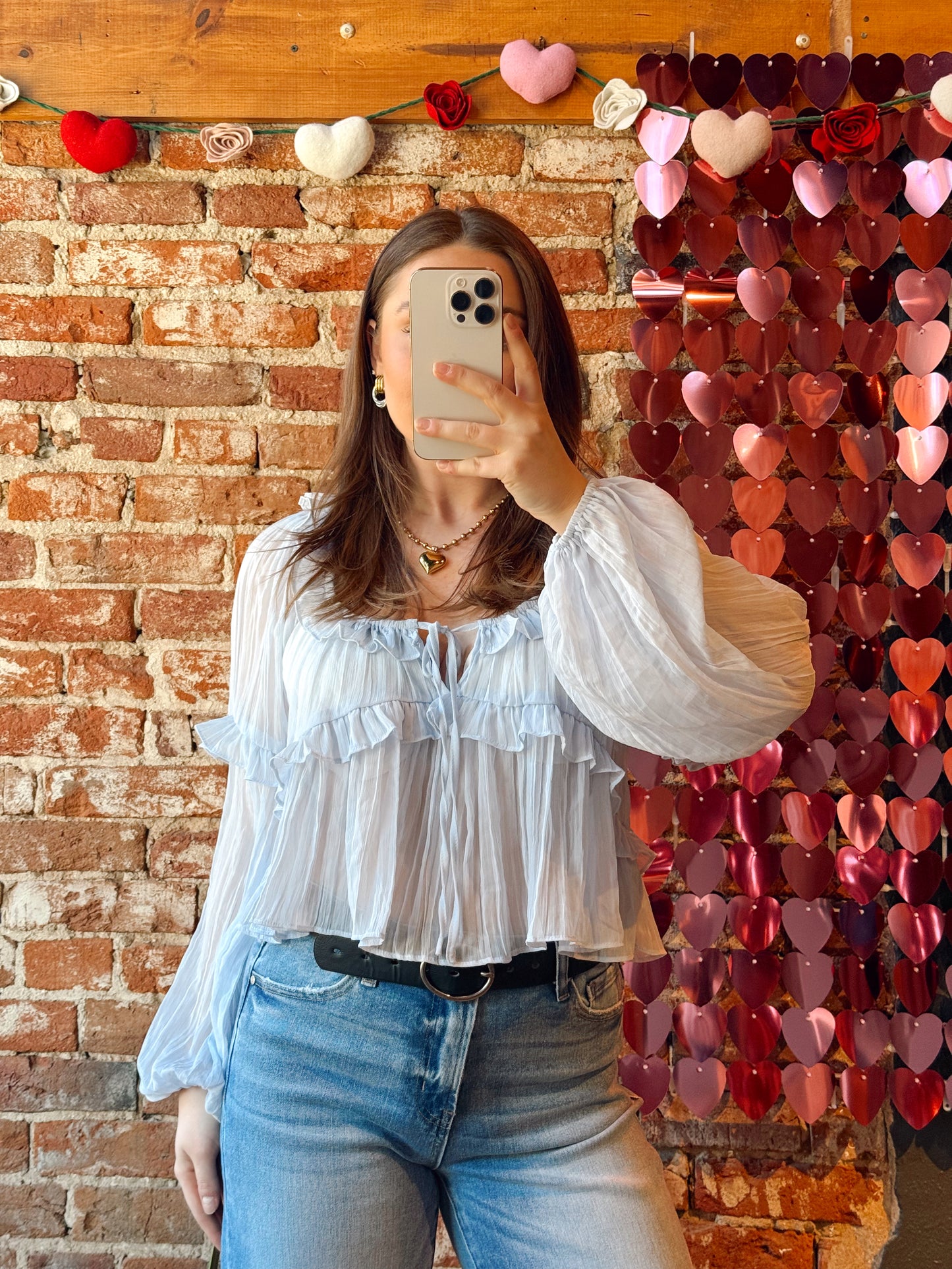 Love Letter Ruffle Top