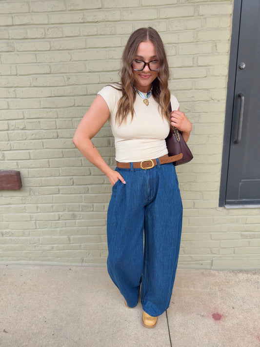 Slouchy Denim Trousers