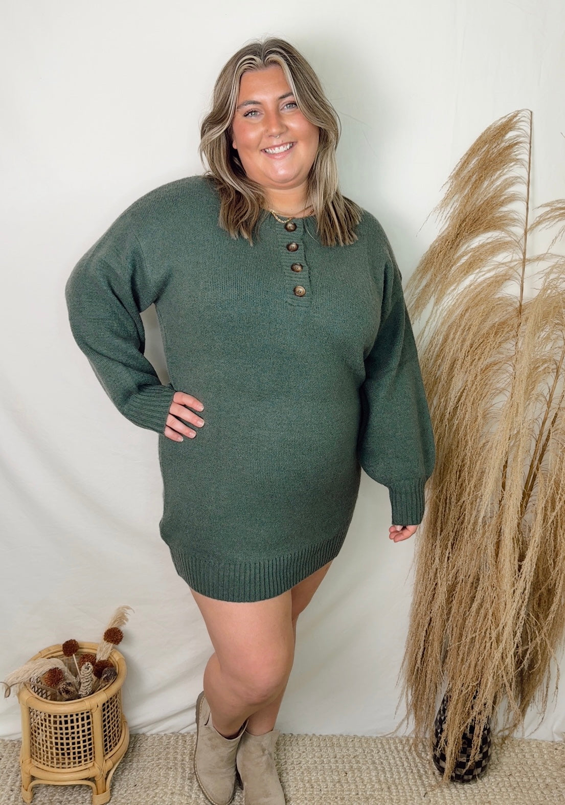 Fraser Fur Sweater Dress