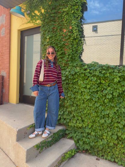 Sofia Stripe Denim Shirt