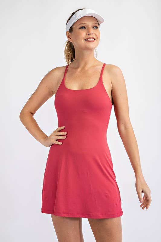 Abbie Active Dress - CORAL