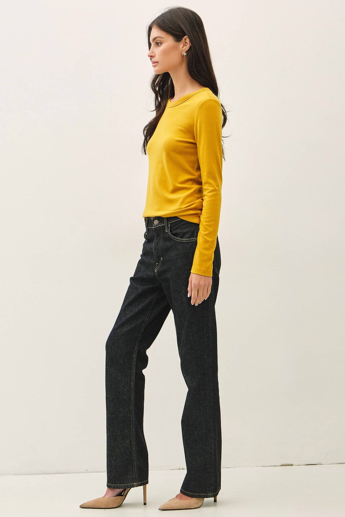 Round Neck Basic Long Sleeve