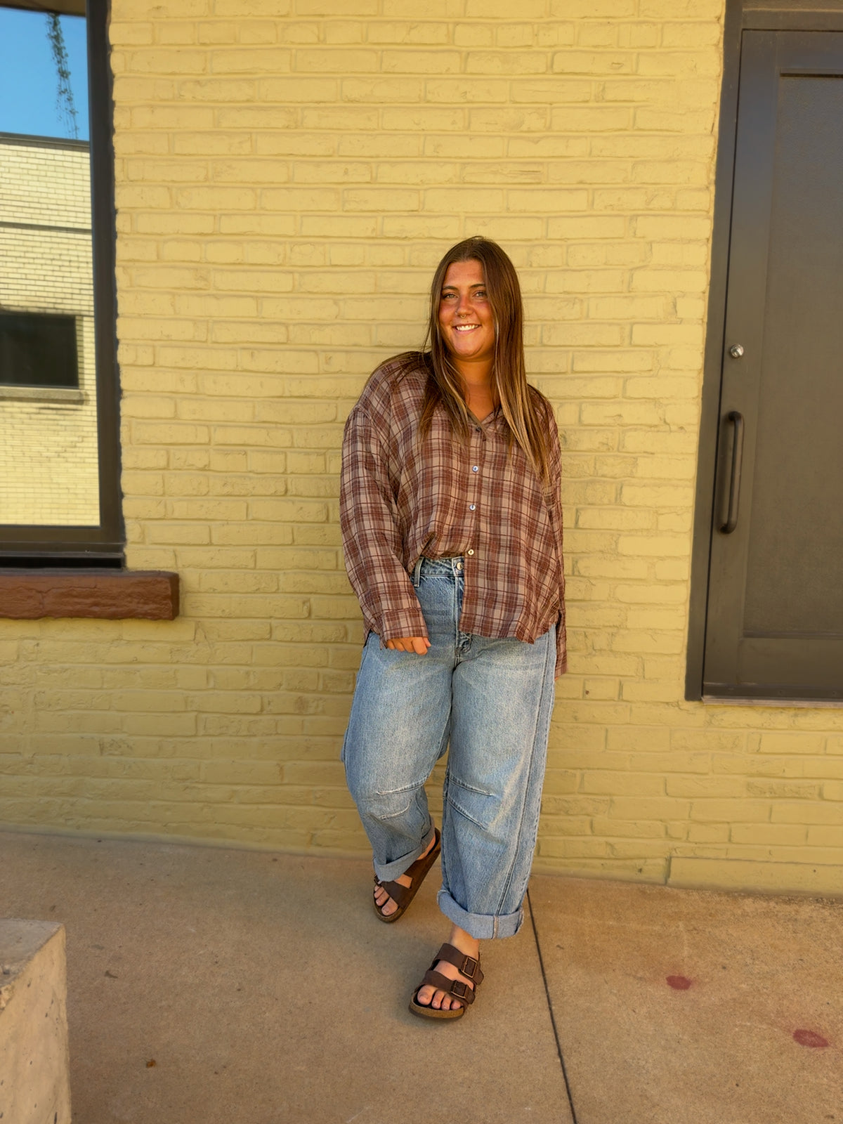 Cathy Oversized Plaid Shirt