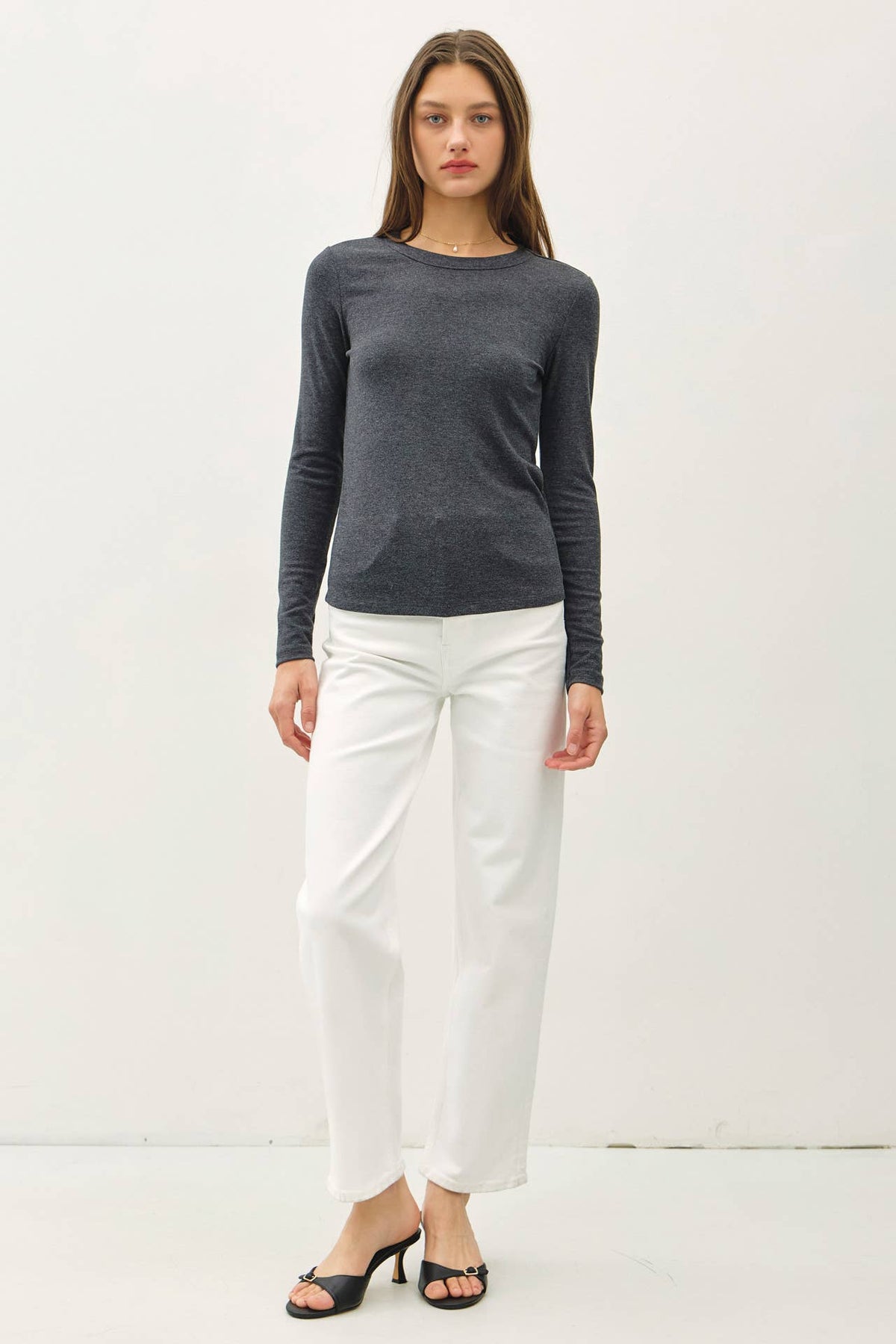 Round Neck Basic Long Sleeve