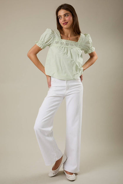 Willow Eyelet Top