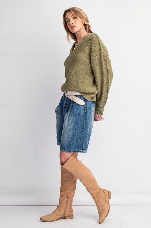 Janelle Sweater - Olive