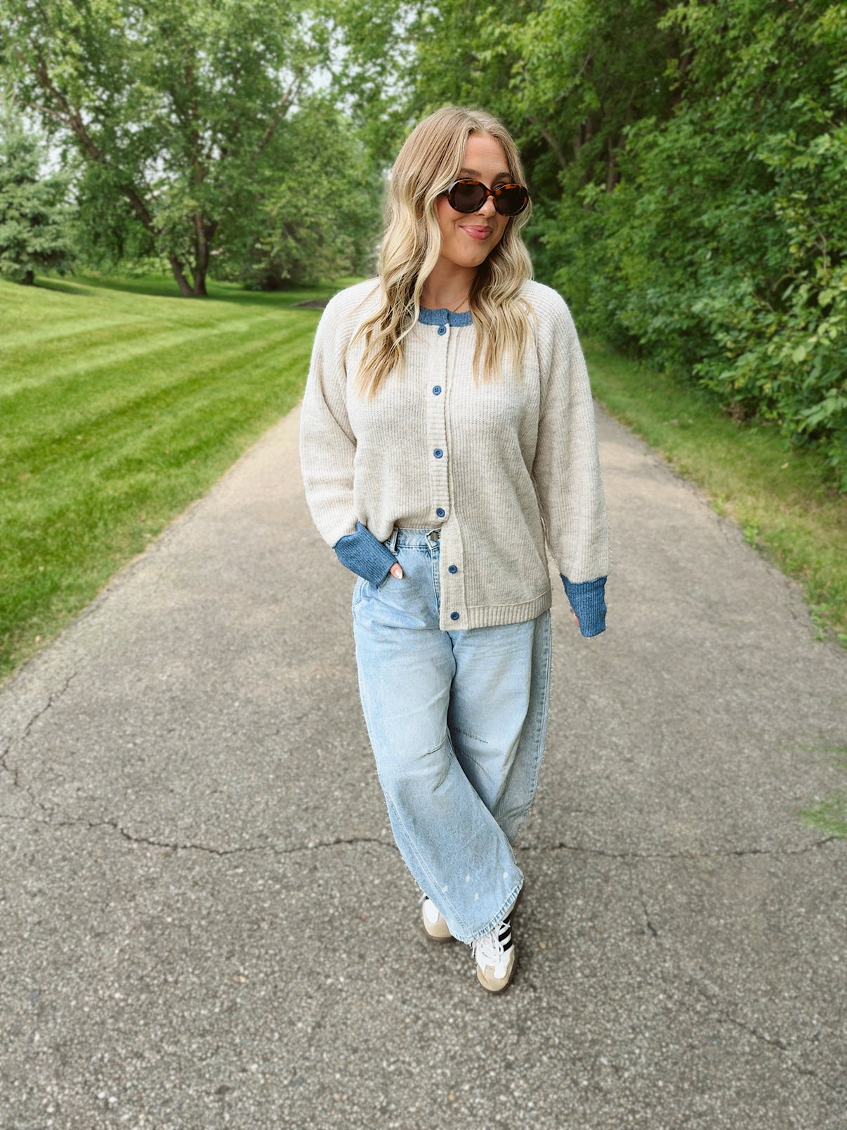 Blueberry Smoothie Cardigan