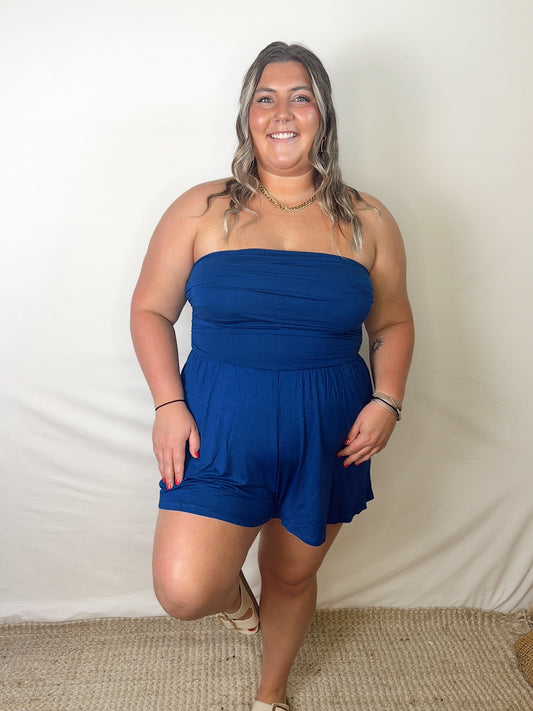 Sunny Days Romper - Navy