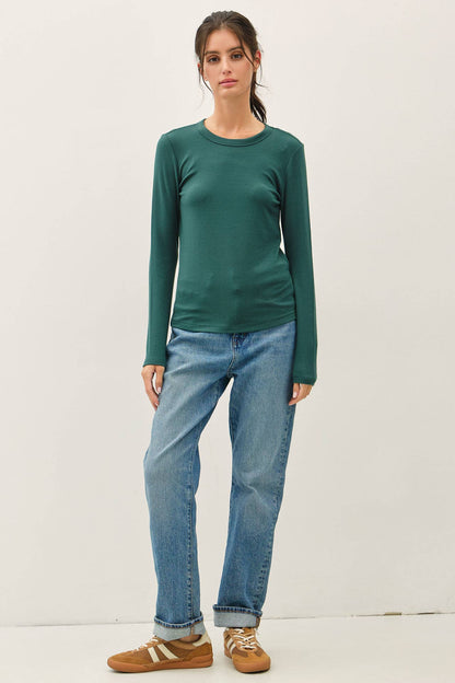 Round Neck Basic Long Sleeve