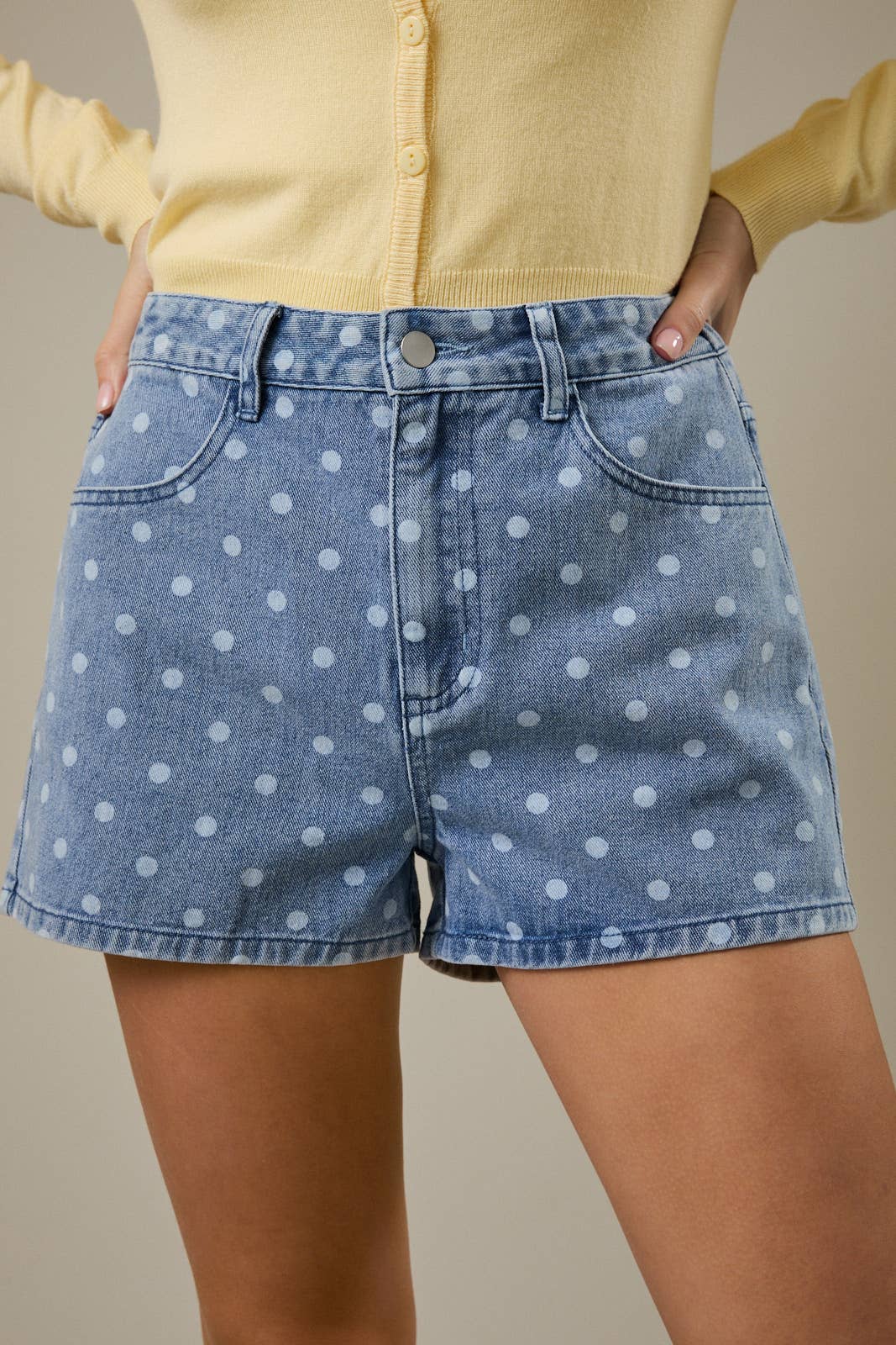 Margot Dot Denim Shorts