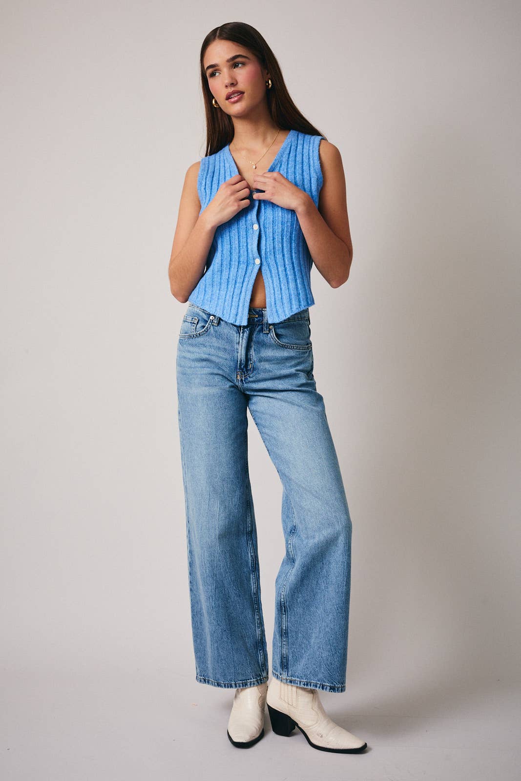 Sleeveless Knit Vest