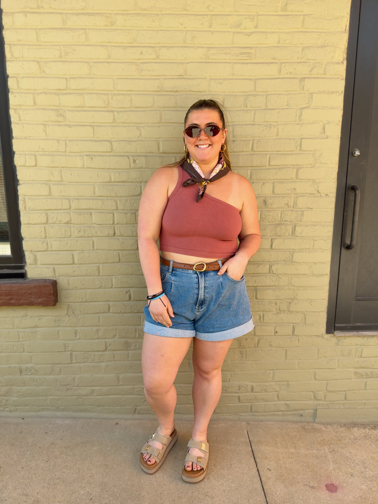 One Of A Kind Top Dusty Red