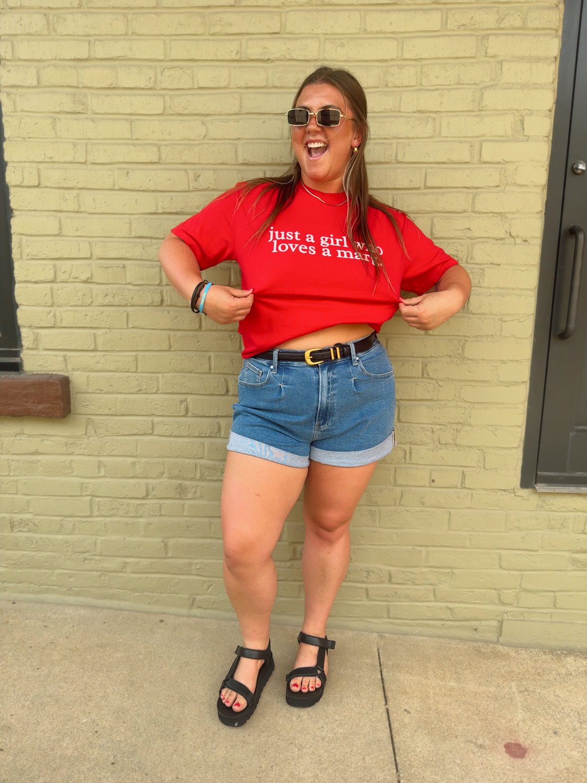 Just a Girl Who Loves a Marg. Drinking Summer Graphic Tee