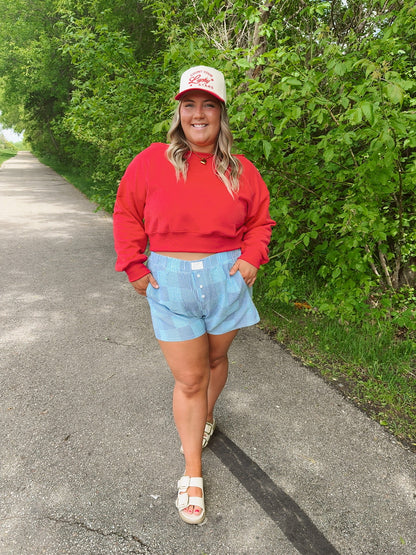 Cabin in the USA Crew - Red