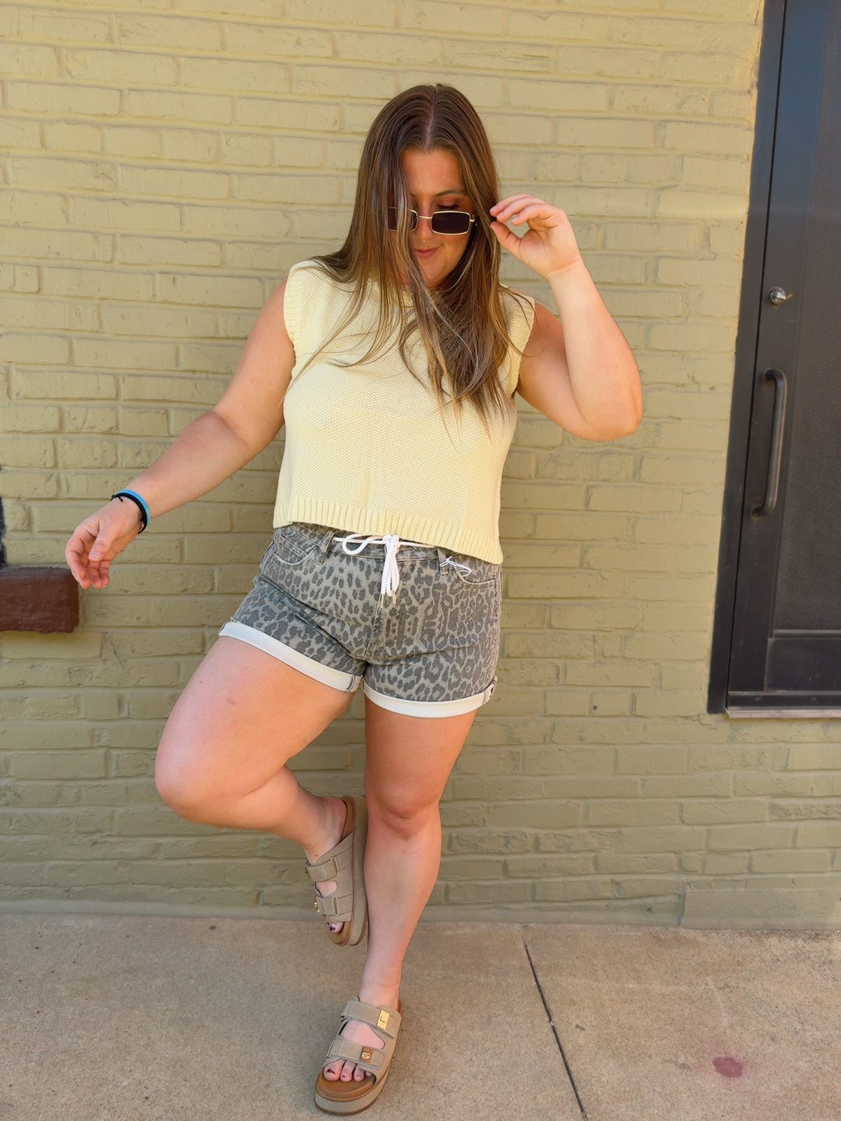 Rebecca Leopard Shorts