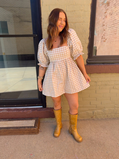Elodie Gingham Romper