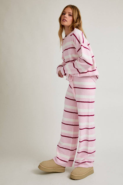Stay Cozy Stripe Set