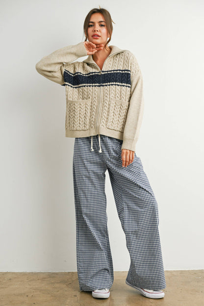 Harvest Stripe Zip-up