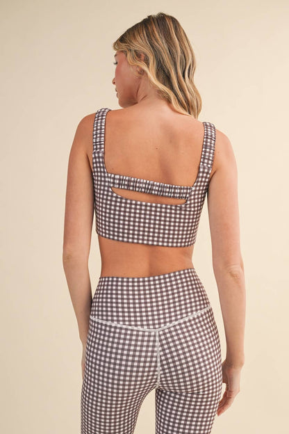 Grounded Gingham Bra