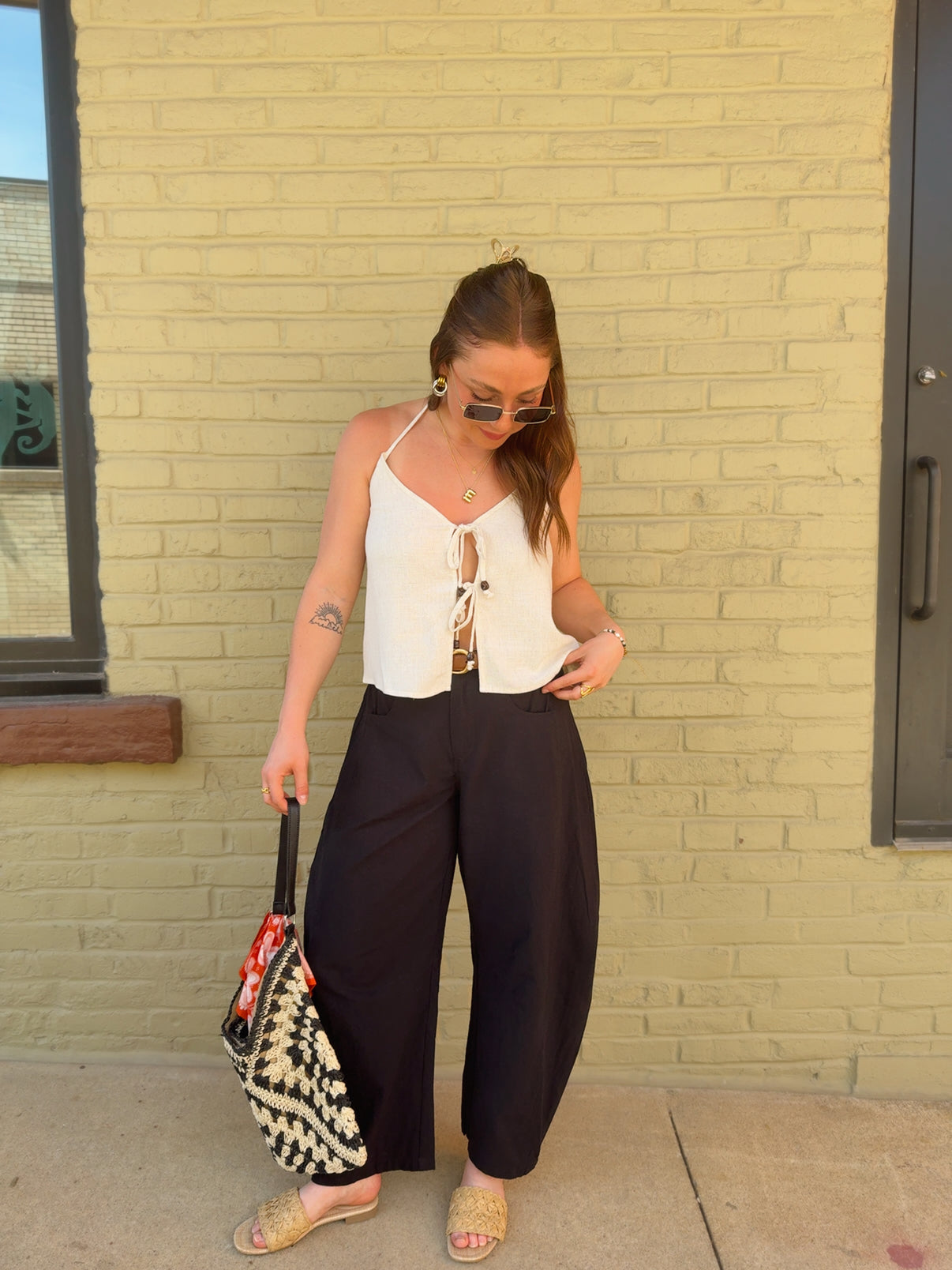 Juniper Barrel Pants - Black