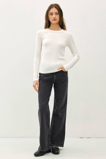 Round Neck Basic Long Sleeve