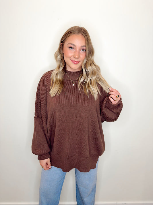Oversized Comfort Sweater Chocolate
