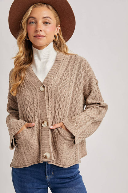 Graham Cracker Cardigan