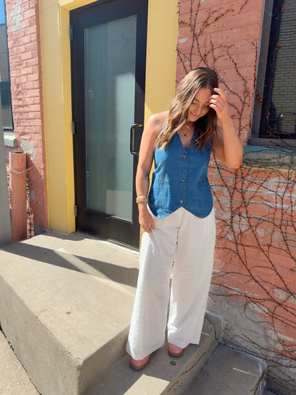 The Open Back Halter Top