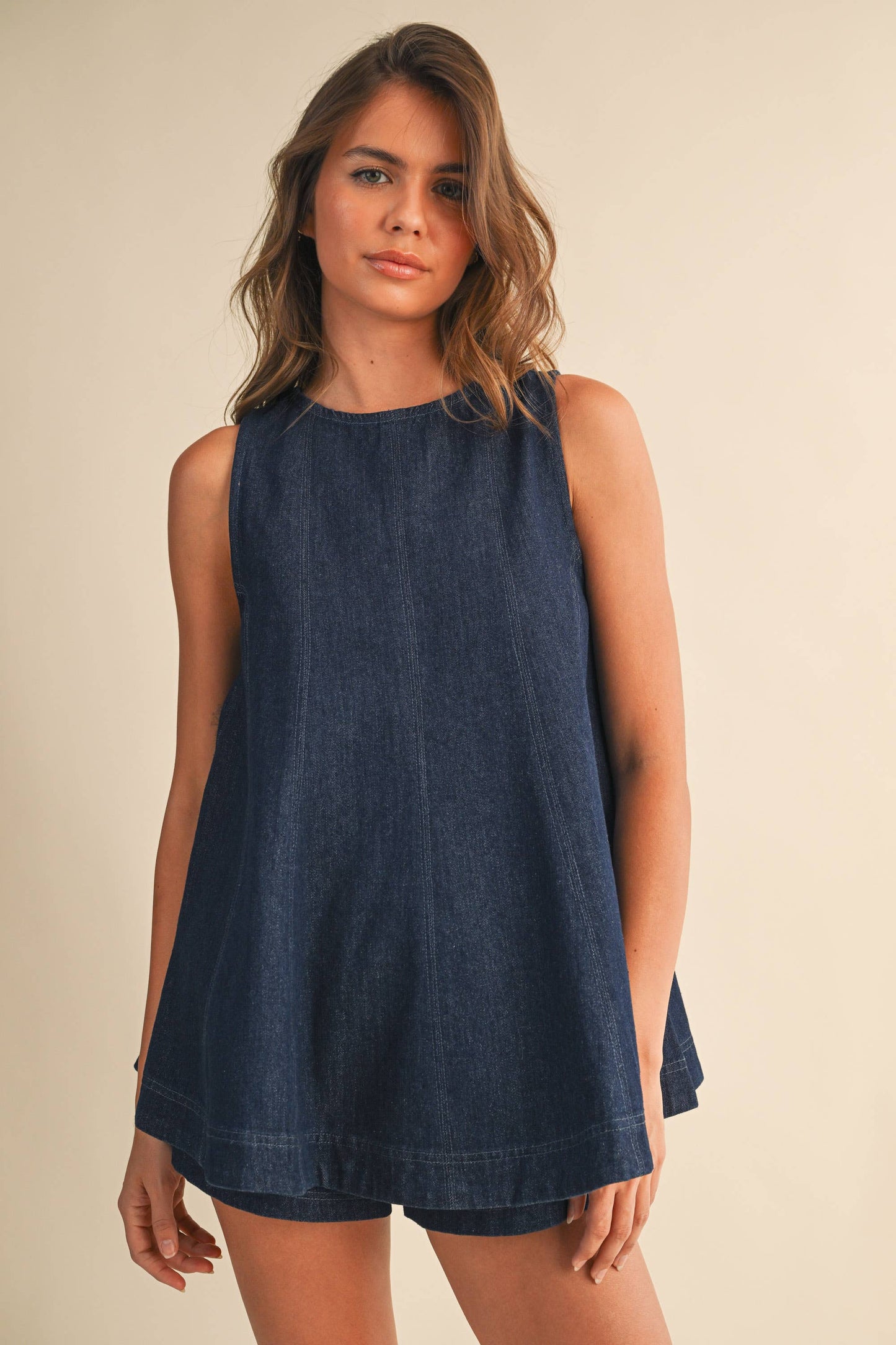 Longline Denim Set