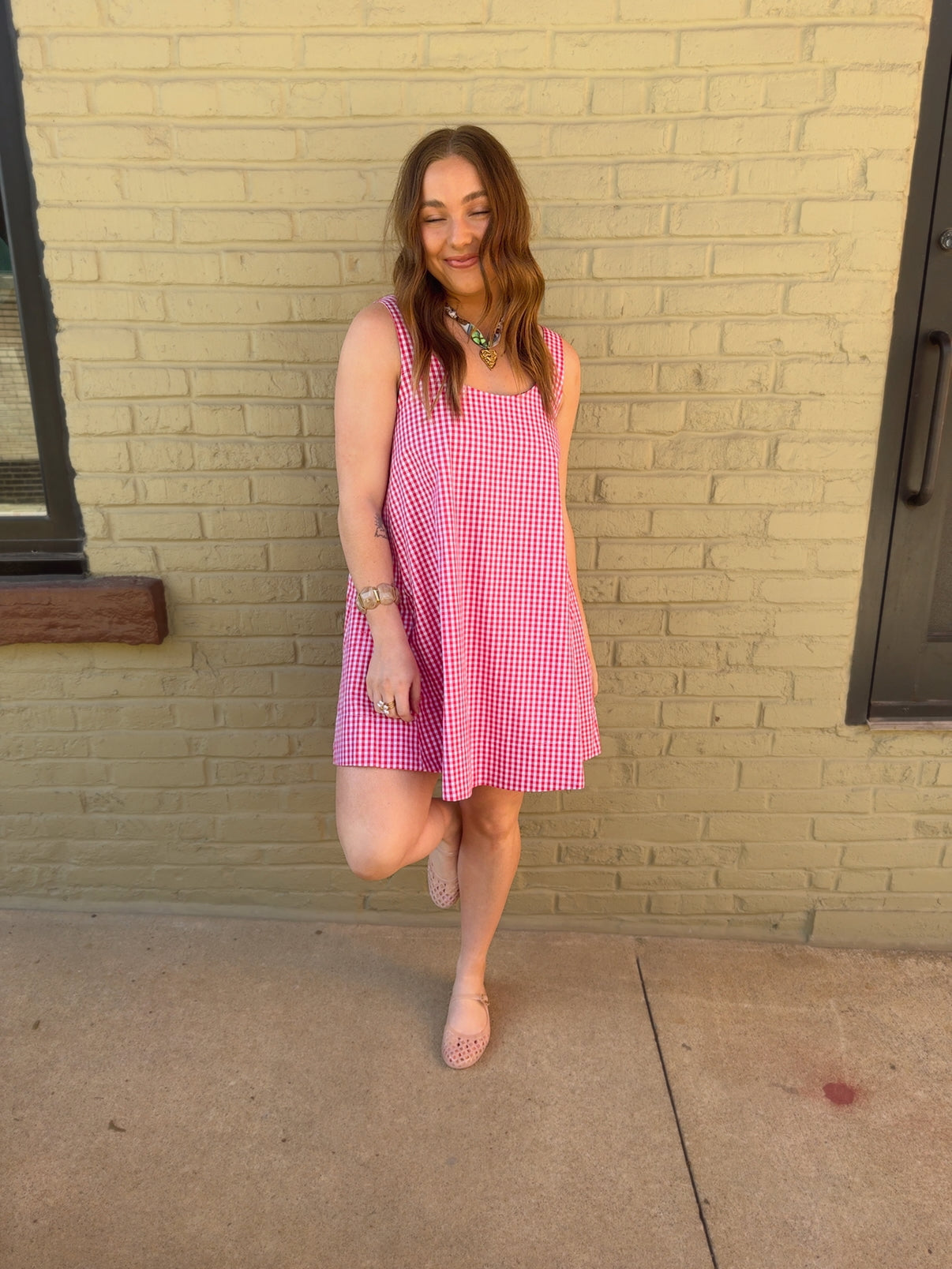 Andrea Gingham Dress