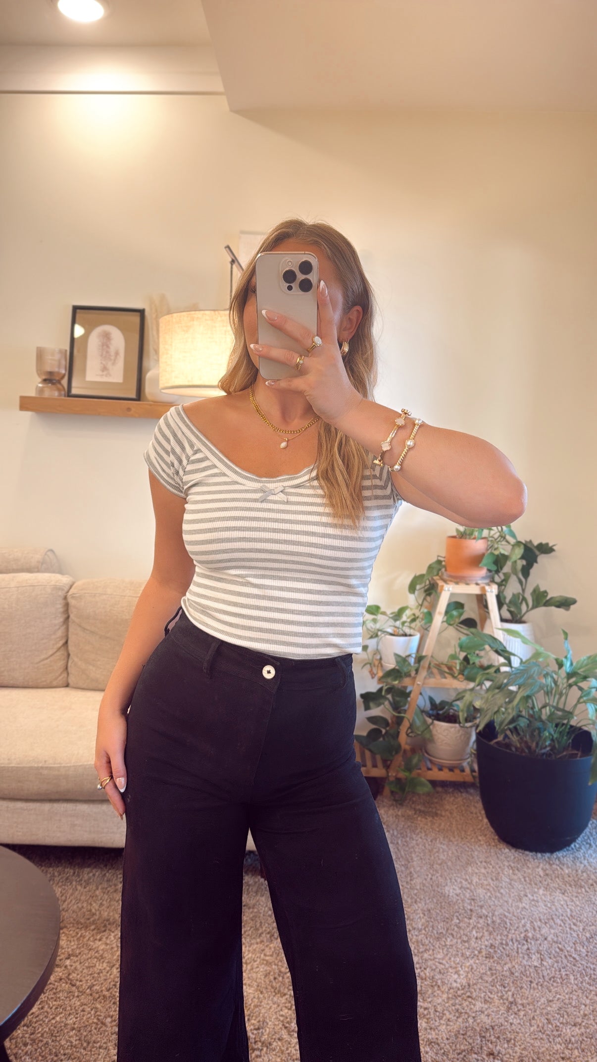 Sugar Stripe Baby Tee