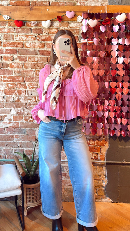 Love Letter Ruffle Top