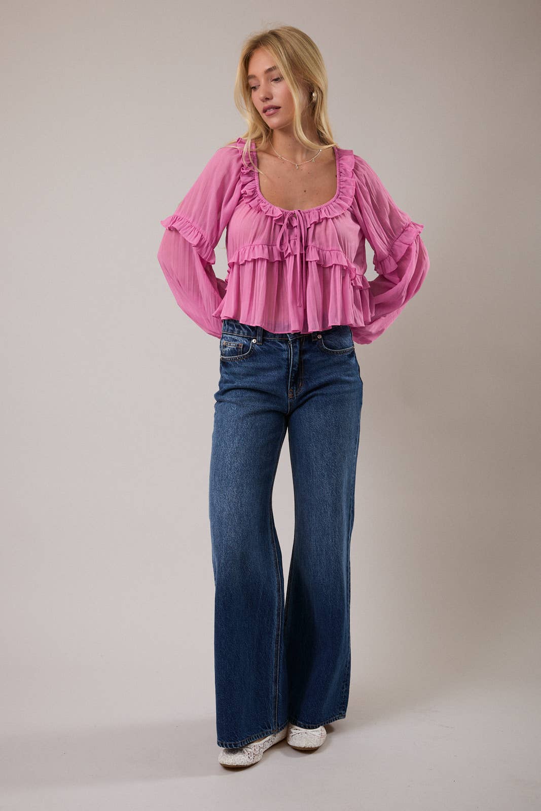 Love Letter Ruffle Top