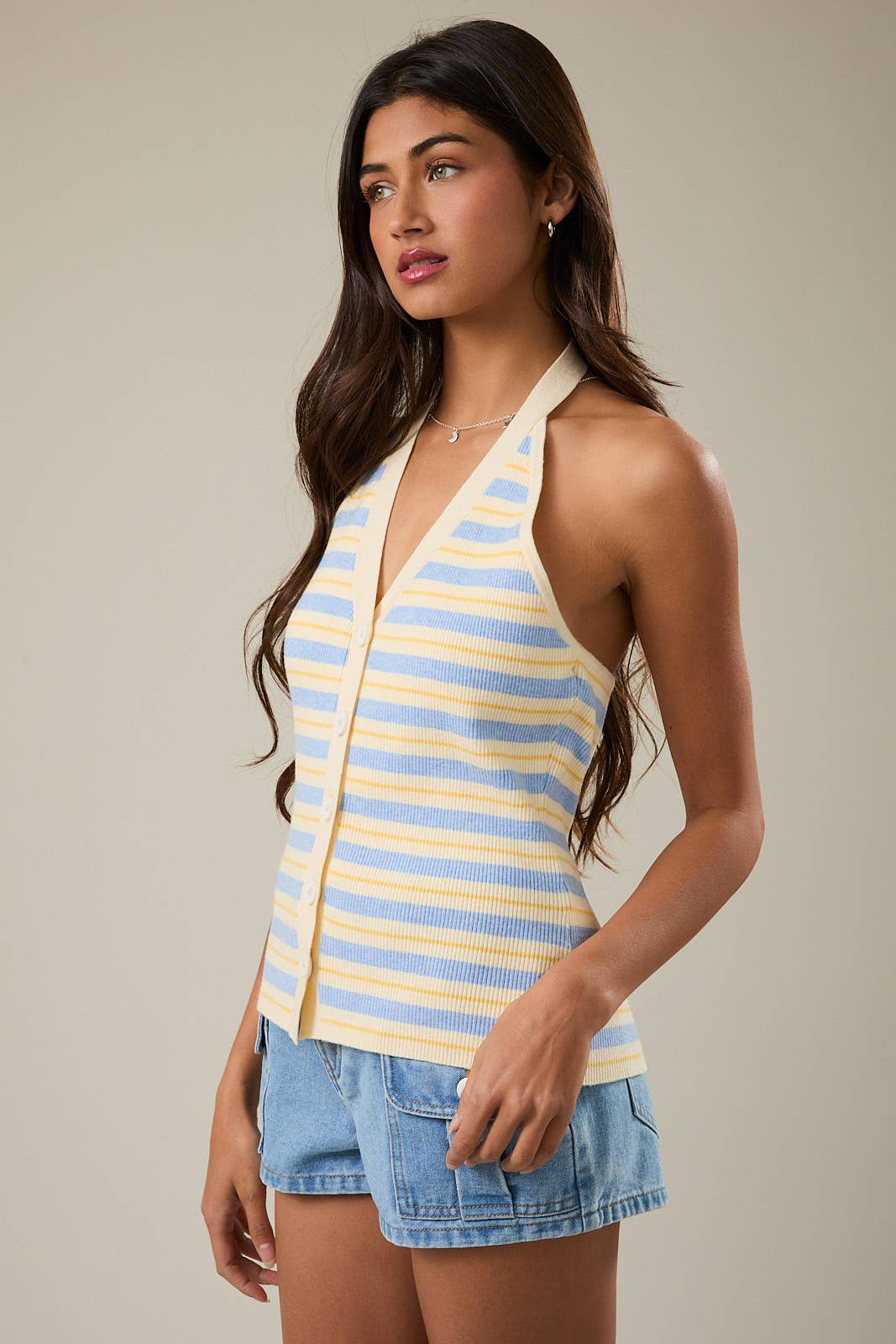 Blueberry Lemonade Halter Top