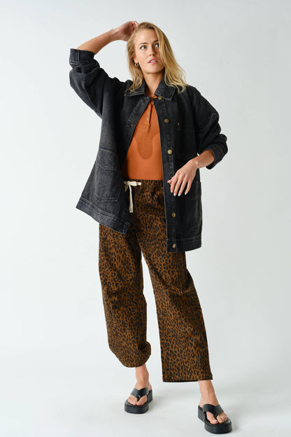Boxy-Cut Denim Jacket