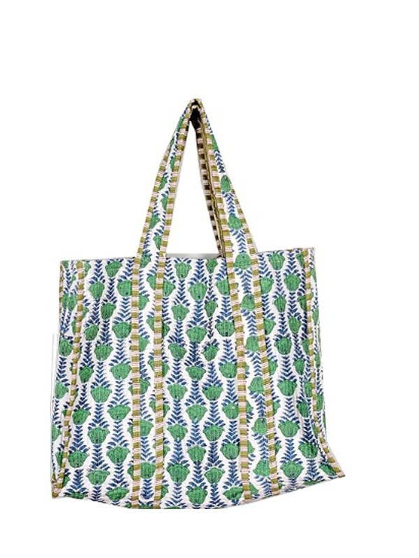 Reversible Quilted Tote Bag