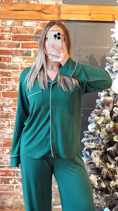 Kiss Me Goodnight Pj's - Green