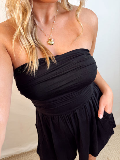 Sunny Days Romper - Black