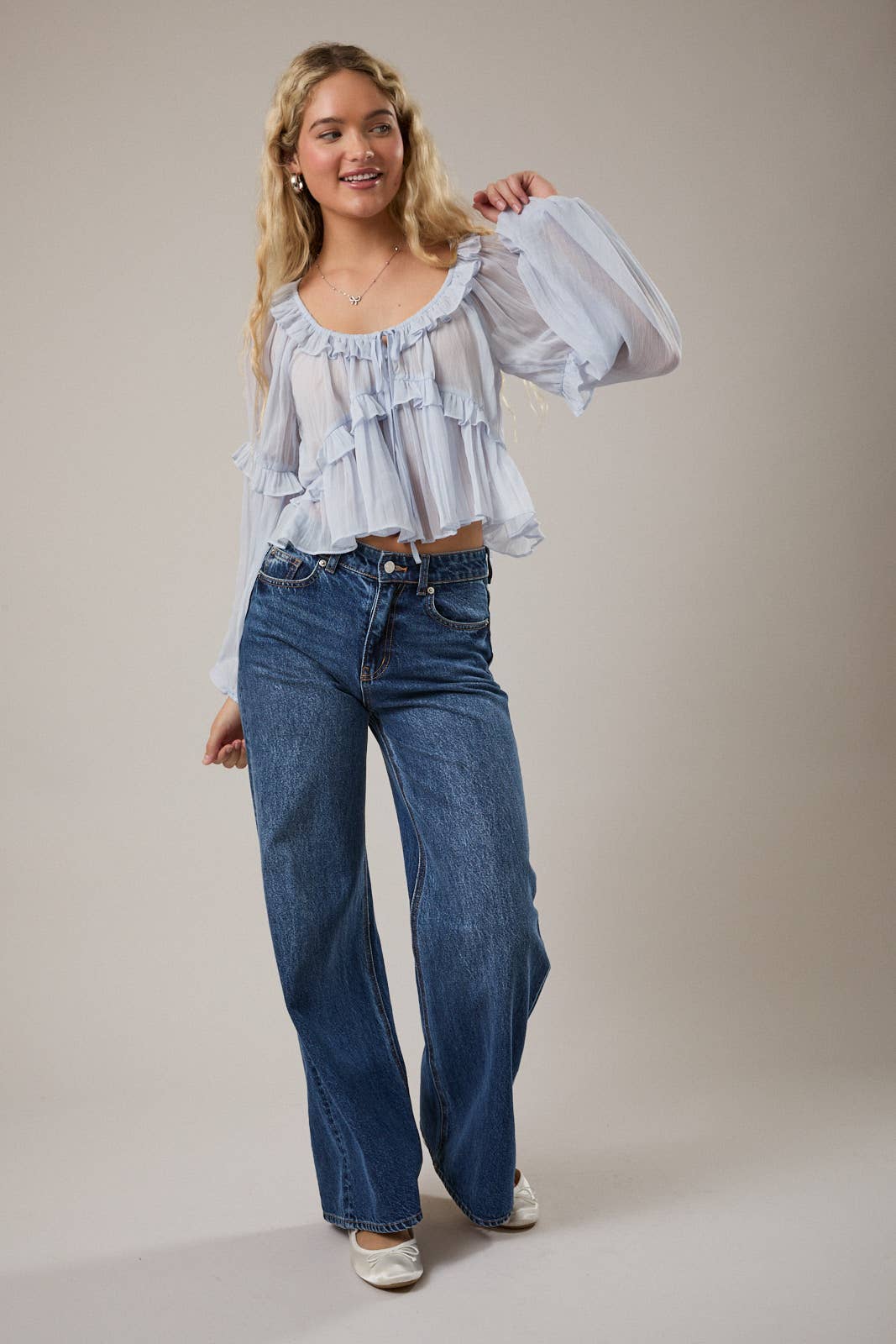 Love Letter Ruffle Top